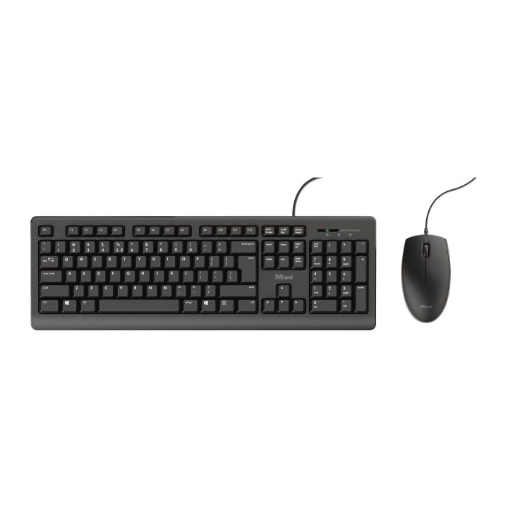 Trust Primo Keyboard Mouse Included Universal USB QWERTY Spanish Black