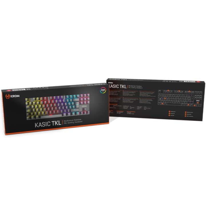 Krom Kasic TKL Gaming Keyboard Rainbow