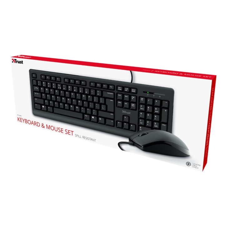 Trust Primo teclado Rato incluído Universal USB QWERTY Español Preto