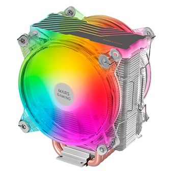 Mars Gaming Disipador CPU Triple ARGB, 6 Heatpipes HCT, TDP 220 W, 2…