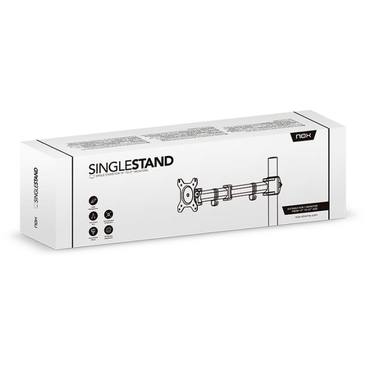 NOX lite single stand 13-27 Desktop Stand (NXLITESNGLSTAND)