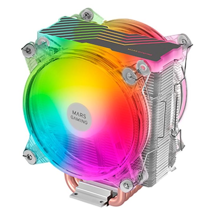 Mars Gaming Disipador CPU Triple ARGB, 6 Heatpipes HCT, TDP 220 W, 2…