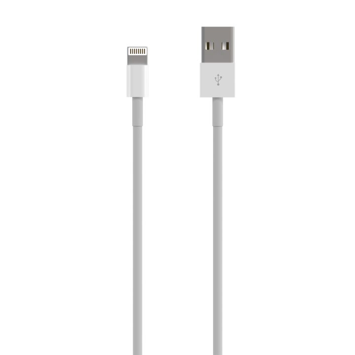 AISENS Lightning to USB 2.0 Cable, Lightning/M-USB A/M, White, 0.5 m