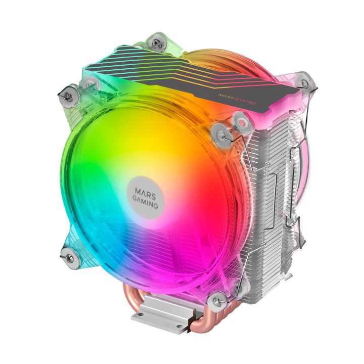 Mars Gaming Disipador CPU Triple ARGB, 6 Heatpipes HCT, TDP 220 W, 2…
