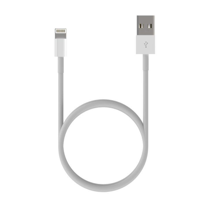 AISENS Cabo Lightning a USB 2.0, Lightning/M-USB A/M, Branco, 0,5 m