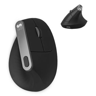 Rato sem fios Subblim vertical ergo dual mouse battery preto…