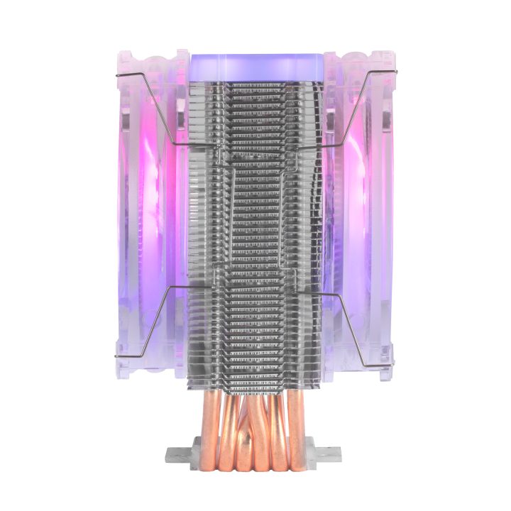 Mars Gaming Triple ARGB CPU Cooler, 6 HCT Heatpipes, 220 W TDP, 2 12…