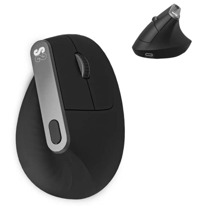 Raton inalambrico Subblim vertical ergo dual mouse battery negro…