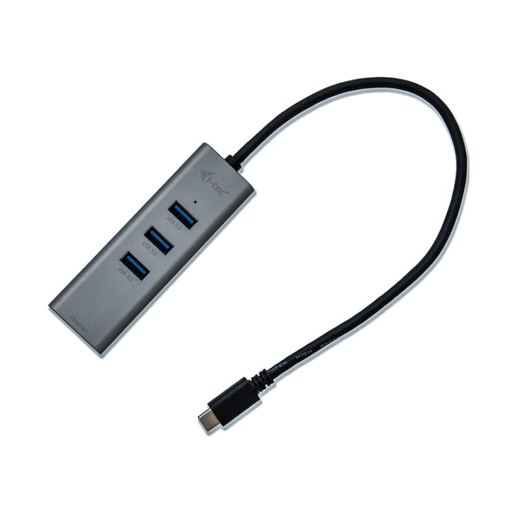i-tec Metal USB-C HUB 3 Port + Gigabit Ethernet Adapter