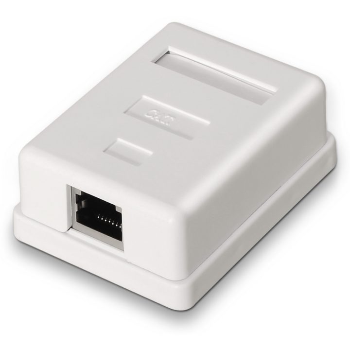 AISENS A139-0303 Cat6 Network Connection Box White