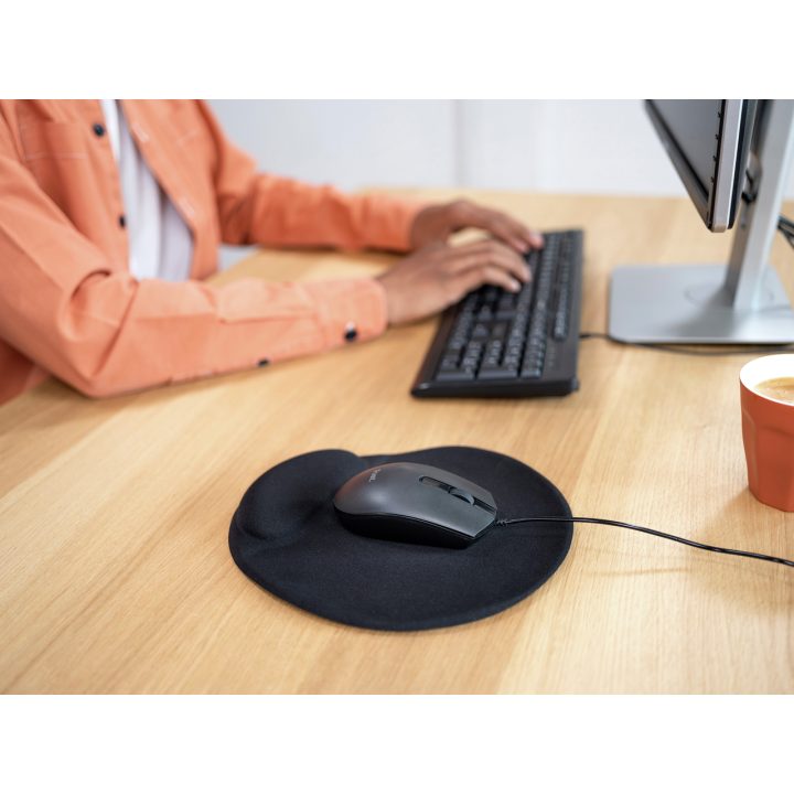 Trust Basi rato de escritório ambidestro USB tipo A óptico 1200 DPI