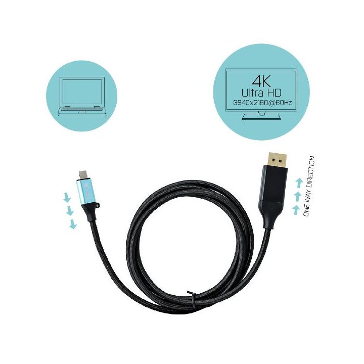 i-tec USB-C DisplayPort Cable Adapter 4K / 60 Hz 150cm