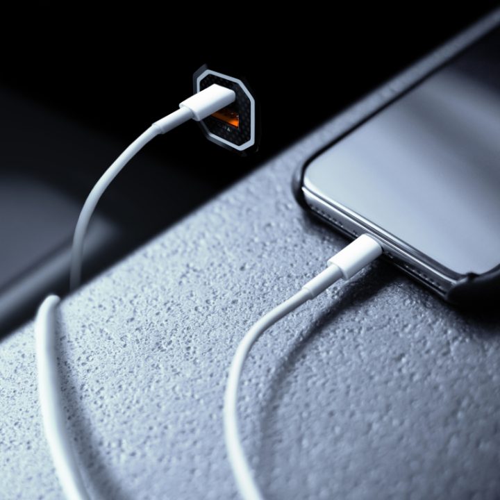 AISENS Car Charger 38W, 1XUSB-C PD3.0 20W, 1XUSB-A QC3.0 18W, Black