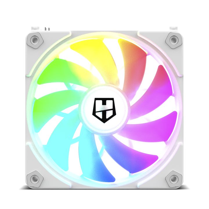 Ventilador de caixa NOX hummer easylink ARGB 120mm branco…