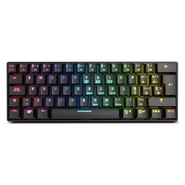 Teclado mini Krom gaming kluster RGB wireless (NXKROMKLSTRSP)