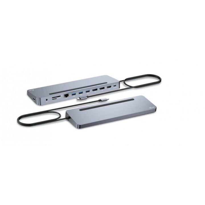 i-tec USB-C Metal Ergonomic 3x 4K Display Docking Station + Power…