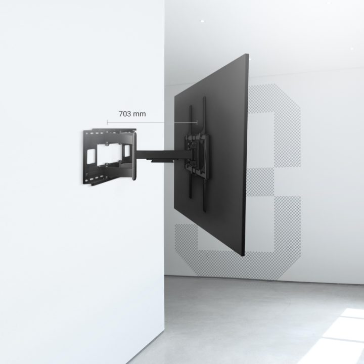 AISENS Soporte Pro Giratorio, Inclinable Y Nivelable Para Monitor/tv…