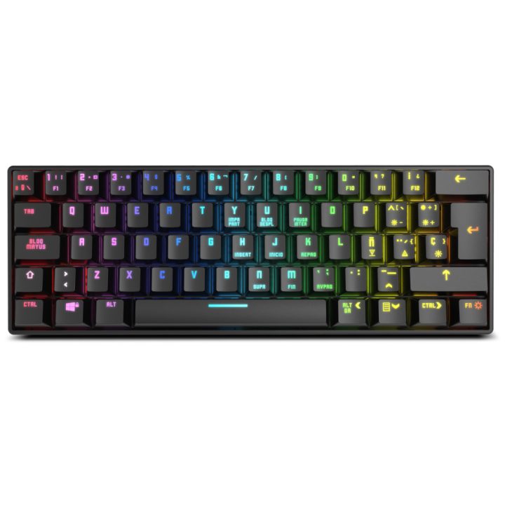 Teclado mini Krom gaming kluster RGB wireless (NXKROMKLSTRSP)