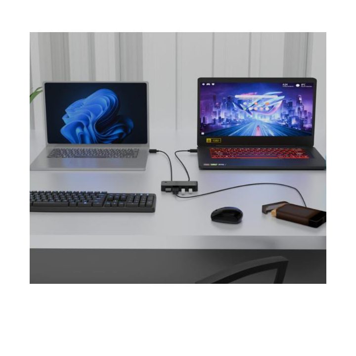 i-tec Universal KVM HUB 2x USB-C + 2x USB-A 3.0