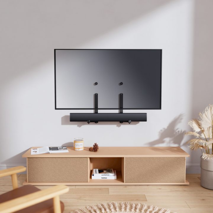 AISENS Universal Soundbar Mount, Black