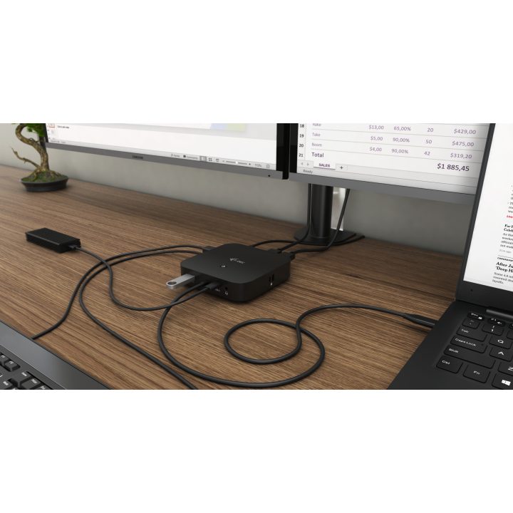 i-tec USB-C HDMI DP Docking Station with Power Delivery 100 W +…