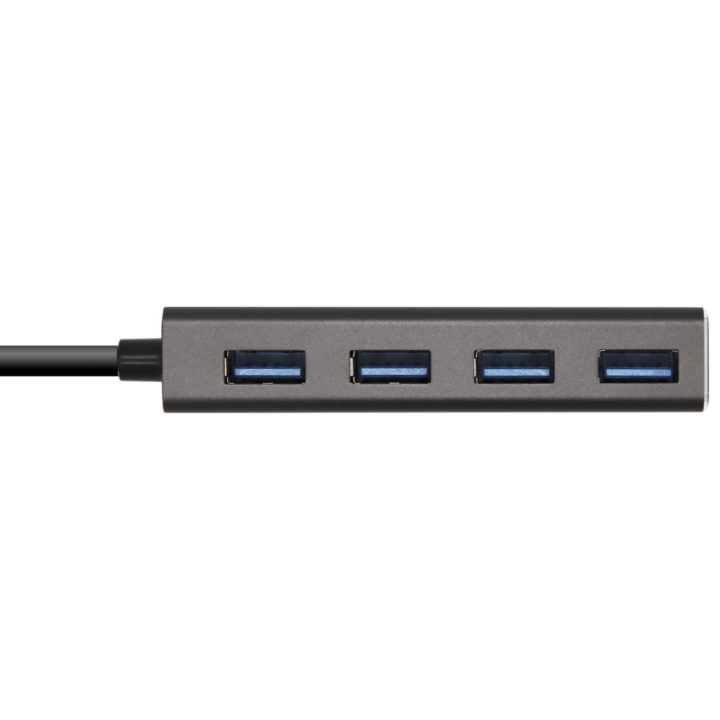 Hub AISENS USB 3.1 USB-C, USB-C/M - 4 x Tipo A/H, Cinzento, 15 cm