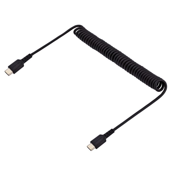 StarTech.com 1m USB-C to USB-C Charging Cable, Heavy Duty Coiled USB…
