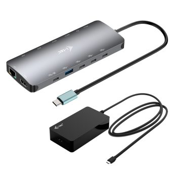 i-tec Metal USB-C Nano 3x Display Dock, 2x HDMI 1x USB-C vídeo com…