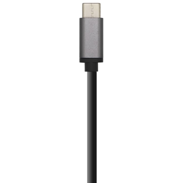 AISENS Hub USB 3.1 USB-C, USB-C/M - 4 x Tipo A/H, Gris, 15 cm
