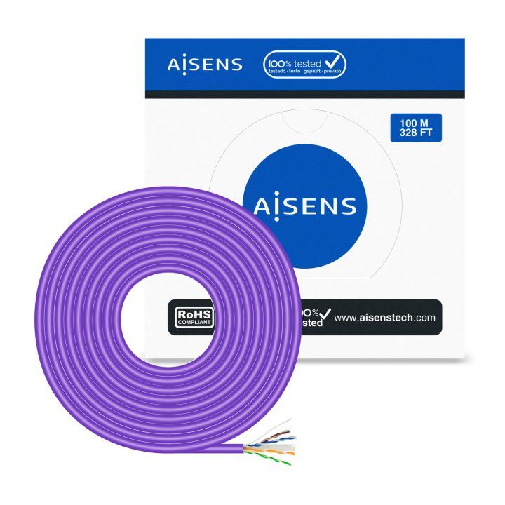 AISENS RJ45 Network Cable LSZH Cat.6 UTP Solid AWG23 CCA (Alloy)…