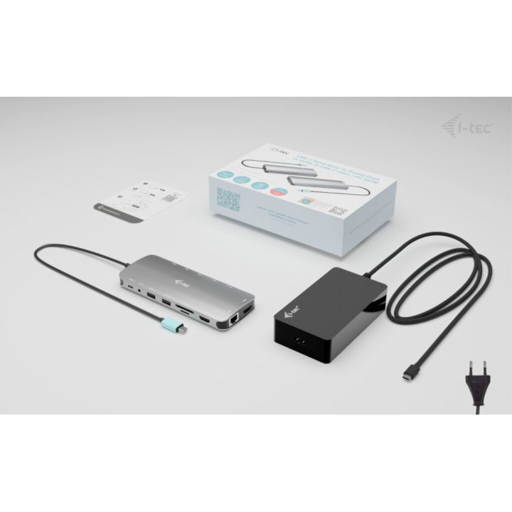 i-tec Metal USB-C Nano 3x Display Dock, 2x HDMI 1x USB-C vídeo com…