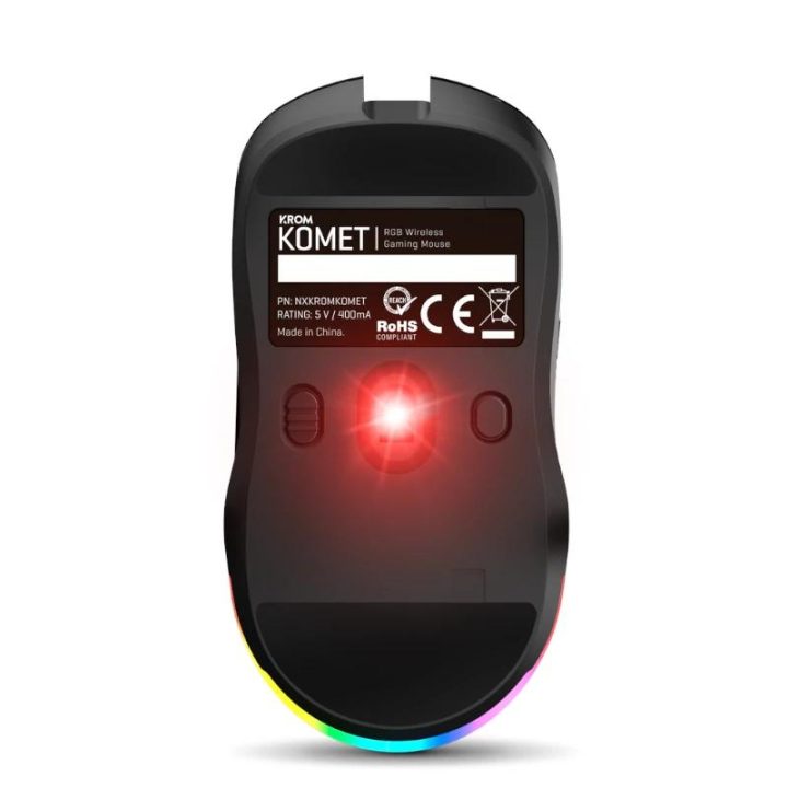 Krom Komet RGB Wireless Gaming Mouse Black (NXKROMKOMET)
