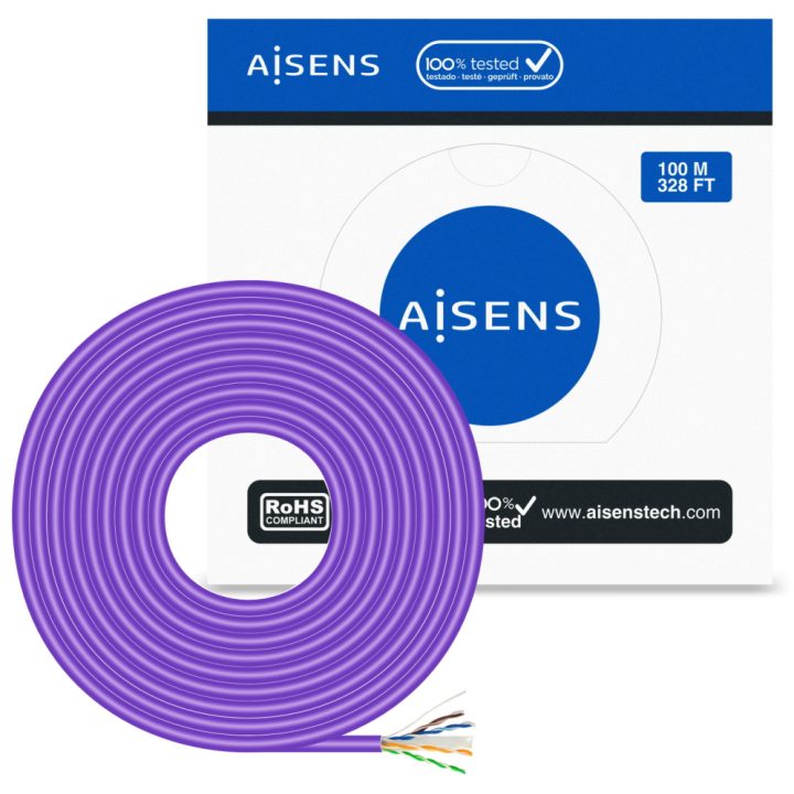 AISENS RJ45 Network Cable LSZH Cat.6 UTP Solid AWG23 CCA (Alloy)…