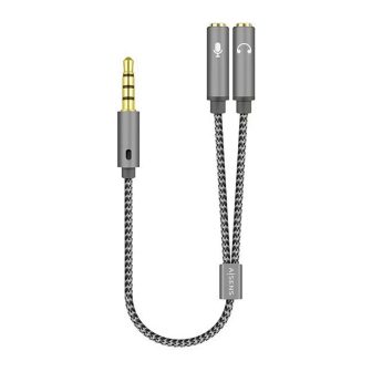 AISENS Cabo Adaptador de Áudio Jack 3,5 4pines/M-2xjack 3,5 3pines/H…