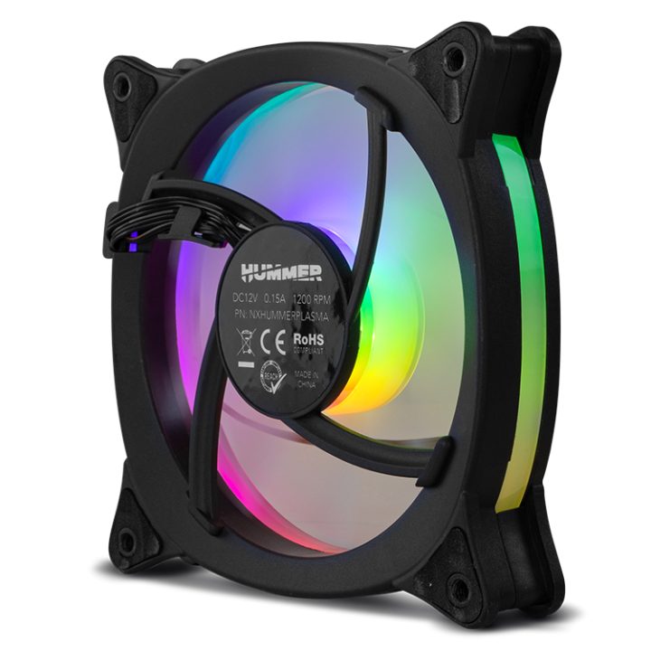 Ventilador 120X120 NOX hummer v-fan ARGB (NXHUMMERVFAN)