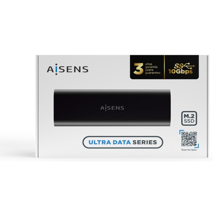 AISENS M.2 (NGFF) External Enclosure ASM2-014B SATA/NVMe A USB3.1…