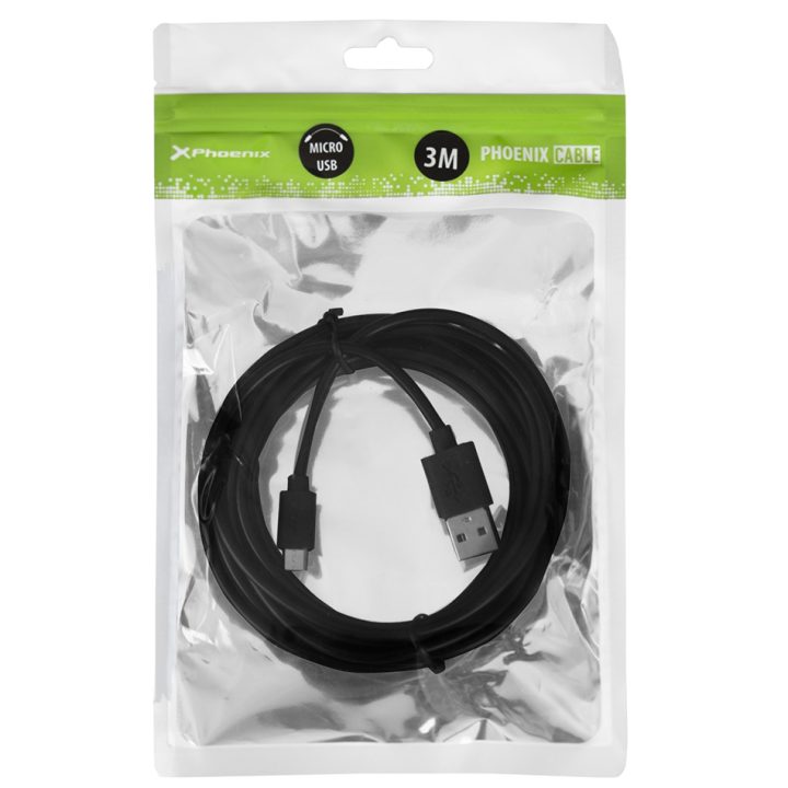 Phoenix technologies Cabo phoenix USB para micro USB de 3 metros
