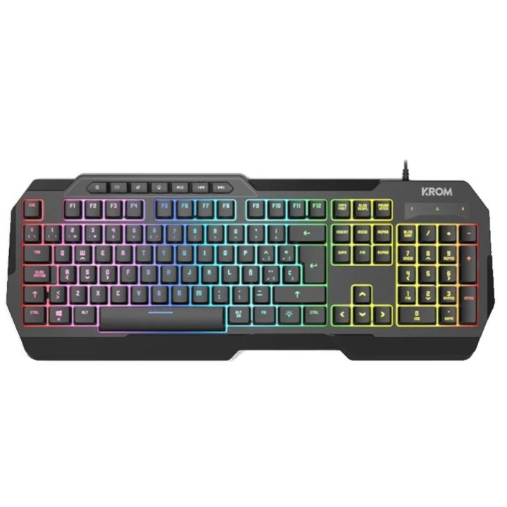 Krom KENTA PC Combo Gaming 4 en 1 RGB Negro (NXKROMKENTASP)