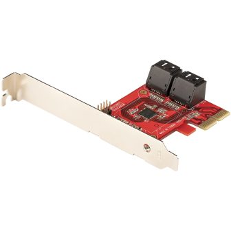 StarTech.com Placa PCIe Controladora SATA de 4 Portas - Placa de…