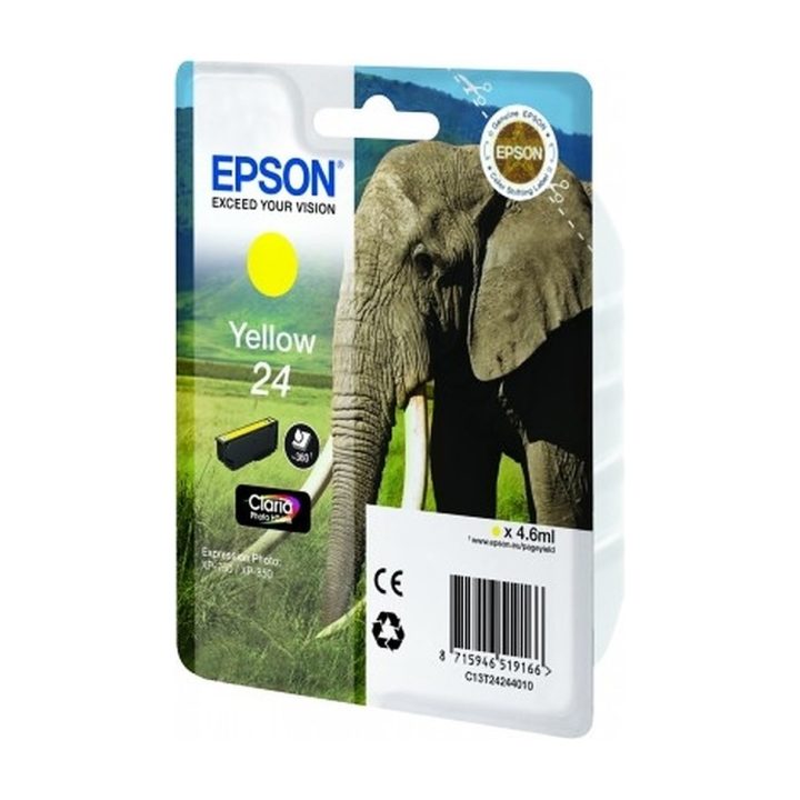 Cartucho Epson Elephant 24 amarelo