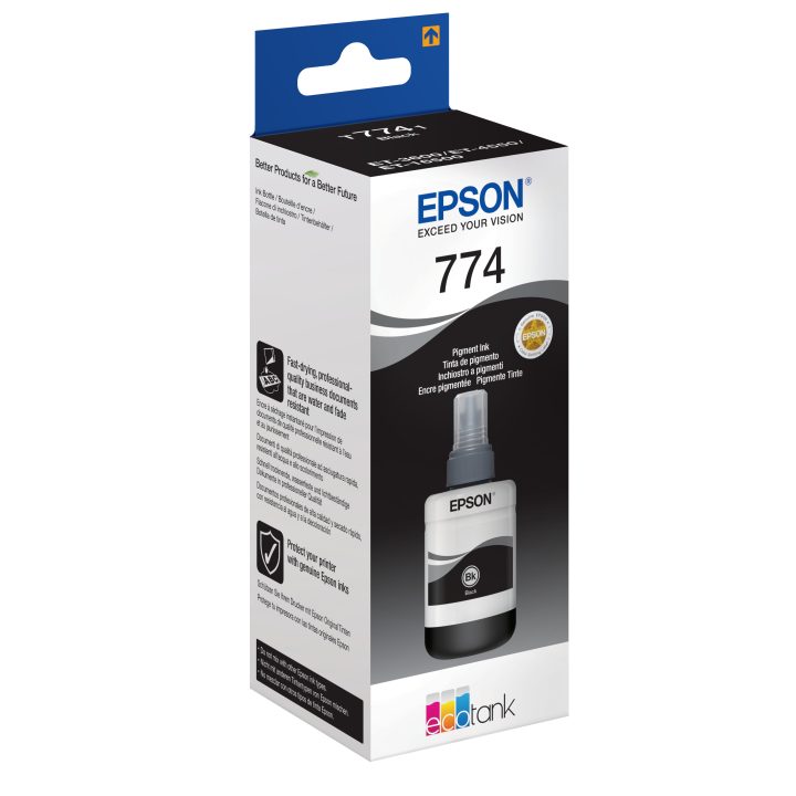 Epson 774 Black Pigment Ink Bottle for EcoTank