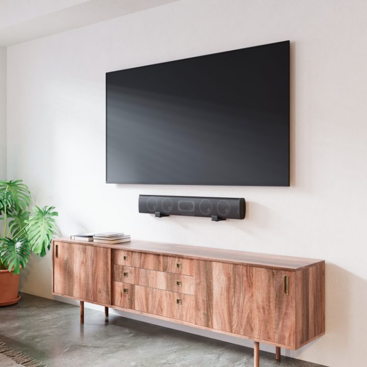 AISENS Universal Wall Mount for Soundbar, Black