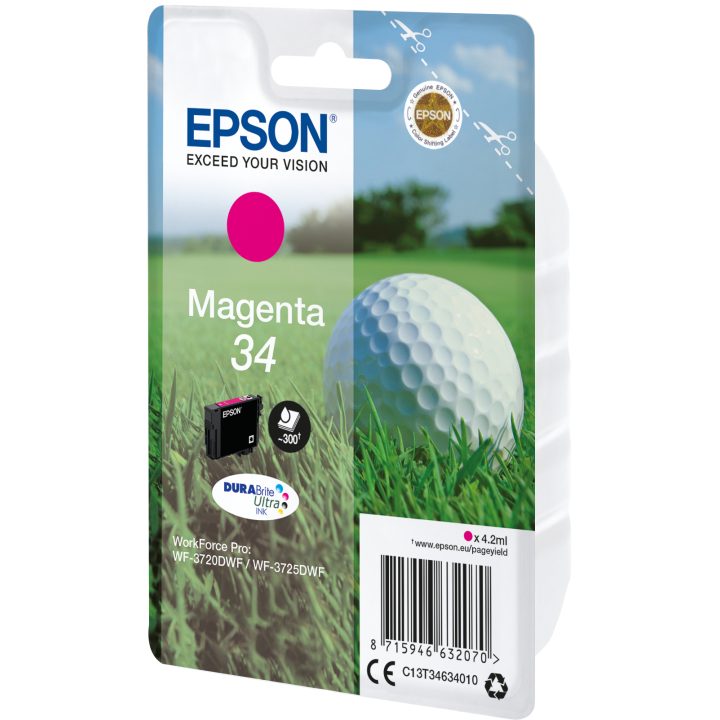 Epson Golf Ball Magenta Ink 34 DURABrite Ultra Golf Ball