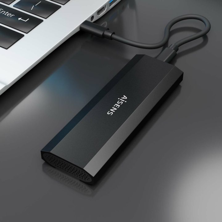 AISENS Caixa Externa M.2 (NGFF) ASM2-028B NVMe para USB3.2 Gen2, Preta