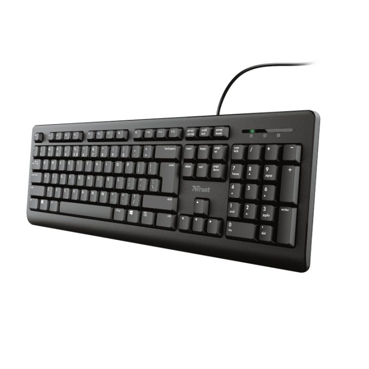 Trust TK-150 Universal USB QWERTY Spanish Keyboard Black