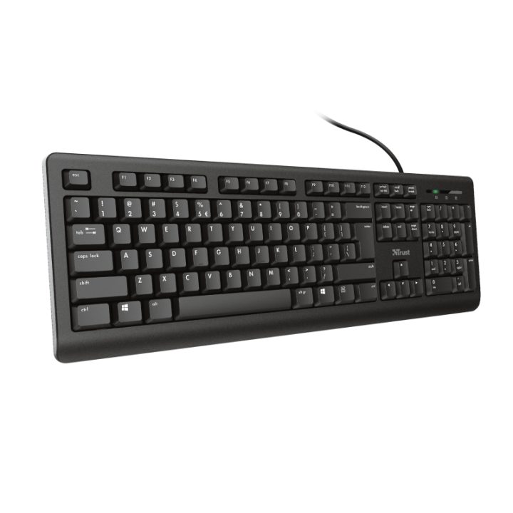 Trust TK-150 Universal USB QWERTY Spanish Keyboard Black