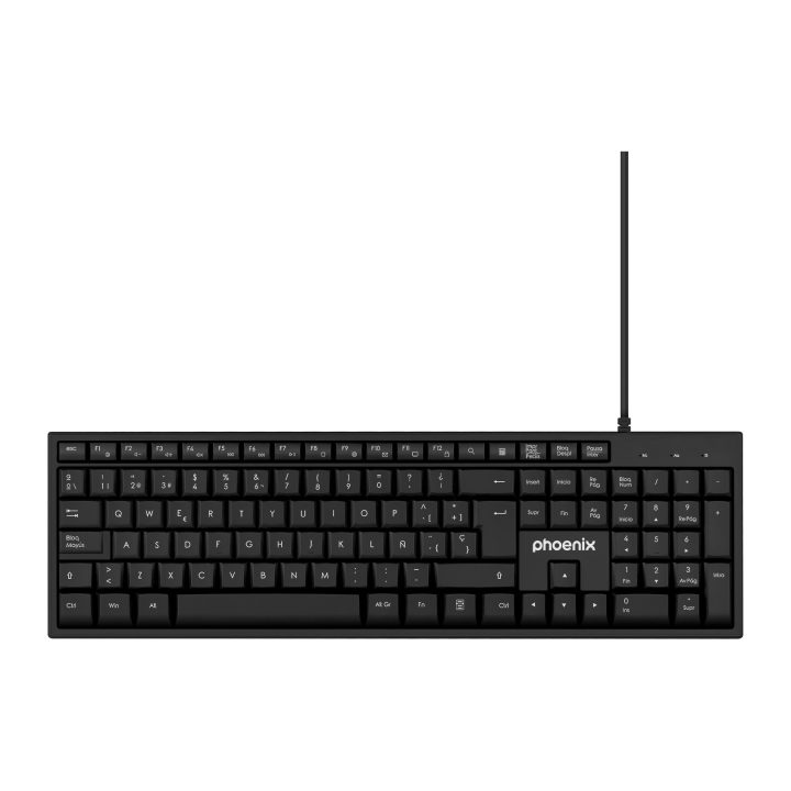 Phoenix technologies Phoenix K100 teclado multimédia USB preto qwerty…