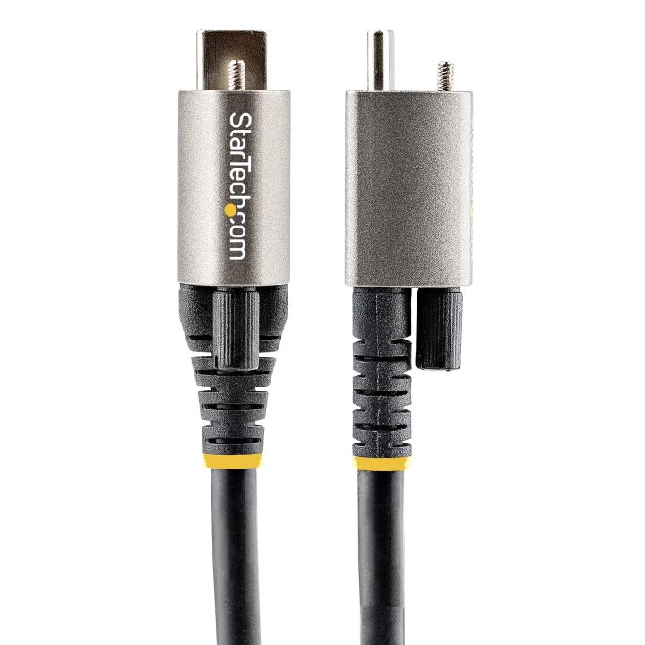 StarTech.com Cable de 1m USB-C con Tornillo Superior de Fijación…