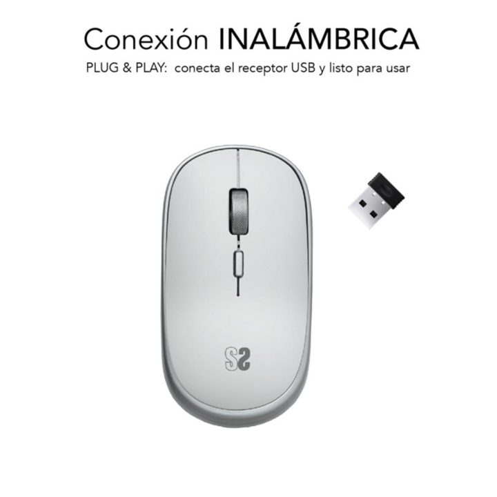 Subblim Submo Wireless Mouse - RFM0001 Silver