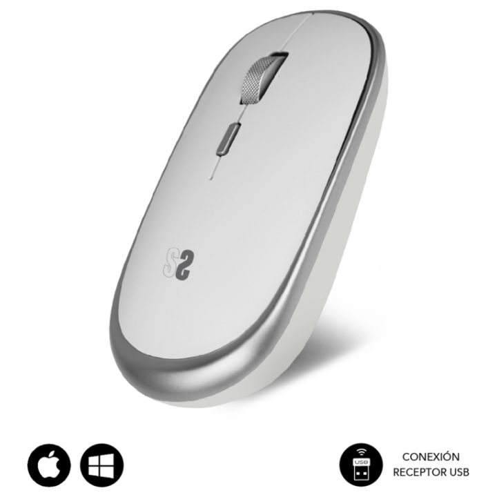 Rato sem fios Subblim Submo - RFM0001 prata